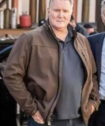 Agent Phil Kaminski S.W.A.T. 2022 Michael McGrady Brown Cotton Jacket