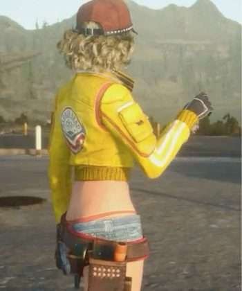 Cindy Aurum Final Fantasy XV Erin Matthews Yellow Leather Jacket