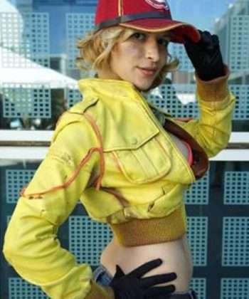 Cindy Aurum Final Fantasy XV Erin Matthews Yellow Cropped Jacket