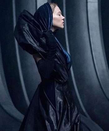 Léa Seydoux Dune: Part Two Lady Margot Black Leather Coat