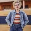 Julia Garner The Royal Hotel Hanna Blue Denim Jacket
