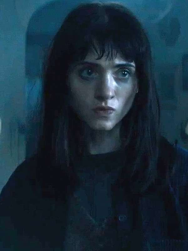 Billie All Fun and Games Natalia Dyer Black Corduroy Jacket