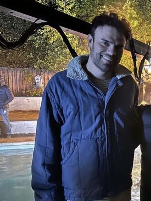 Night Swim James Wan Blue Shearling Jacket