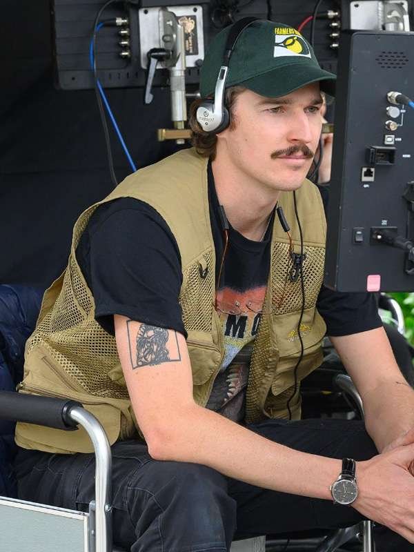 Night Swim Director Bryce McGuire Brown Vest