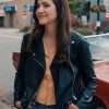 Julie-Gonzalo-Black-Leather-Jacket
