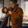 Eve-Hewson-Orange-Jacket