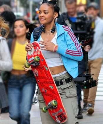 Celeste O'Connor-Blue-Jacket