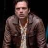 A Different Man 2024 Sebastian Stan Brown Leather Jacket