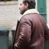 Dr. Paolo Macchiarini Brown Shearling Leather Jacket