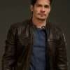 Nicholas Gonzalez Brown Leather Jacket