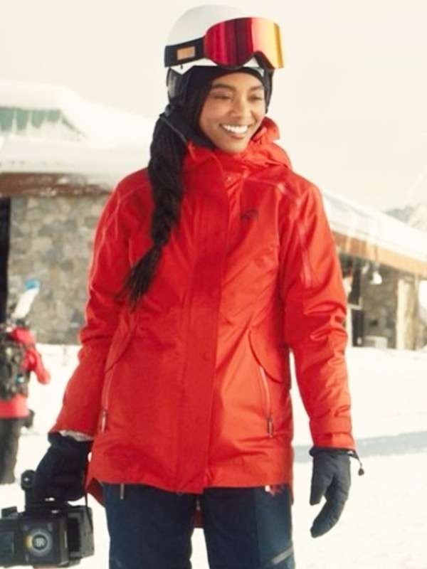 Tina Gates Red Hooded Jacket
