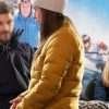 Cleo Brown Yellow Puffer Jacket