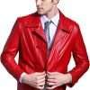 Valentines Day Red Leather Jacket For Men And Women