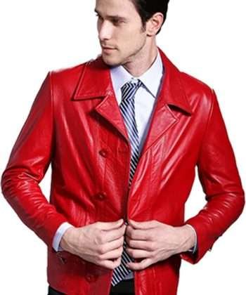 Valentines Day Red Leather Jacket For Men And Women