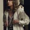 Hilary Swank Fringe Jacket