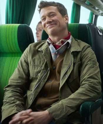Irish Wish 2024 Ed Speleers Green Cotton Jacket