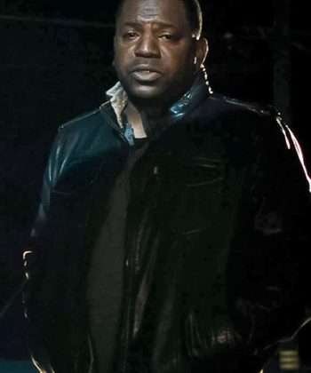 Lights Out 2024 Mekhi Phifer Black Leather Jacket