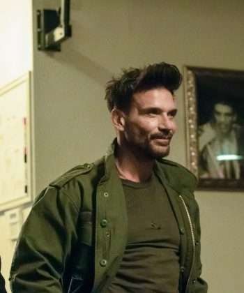 Lights Out 2024 Frank Grillo Green Jacket