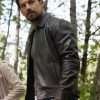 Wild Cards S01 Cole Ellis Brown Leather Jacket