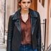 Nina Dobrev Leather Jacket