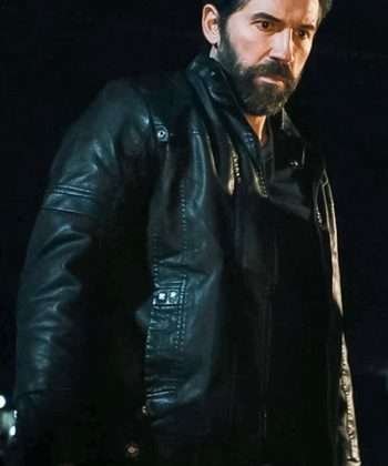 Lights Out 2024 Scott Adkins Black Leather Jacket