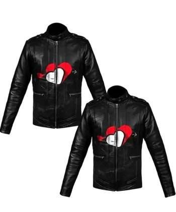 Heart Printed Couple Jacket