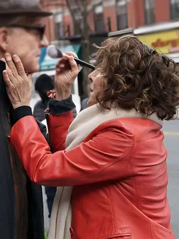 Joy Payne Red Leather Jacket