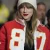 Taylor Swift Kelce 87 Red Puffer Jacket