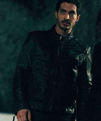 Iron Reign S01 Victor Julve Black Leather Jacket