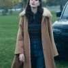 Kaya Scodelario Shearling Coat