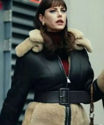 Kaya Scodelario Shearling Jacket