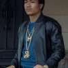 Demetrius Flenory Black Bomber Leather Jacket