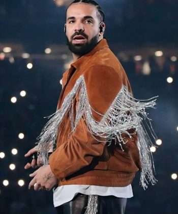 Houston Rodeo Drake Brown Fringe Suede Leather Jacket