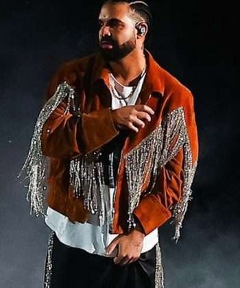 Drake Brown Fringe Suede Leather Jacket