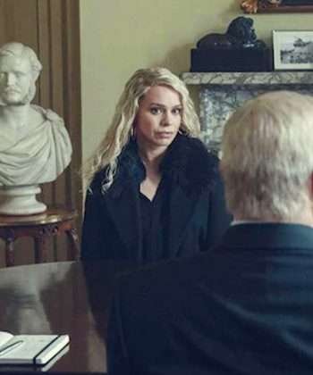 Scoop 2024 Billie Piper Black Coat