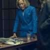 Scoop 2024 Gillian Anderson Blue Coat