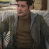 Zac Efron A Family Affair 2024 Green Cotton Jacket