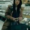 A Stranger’s Child Jessica Lowndes Brown Hooded Coat