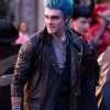 Movie Descendants The Rise Of Red 2024 Hades Black Studded Leather Jacket