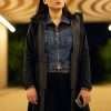 Movie Red Eye 2024 Jemma Moore Black Hooded Jacket
