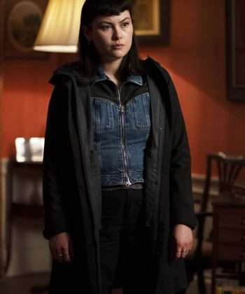 Movie Red Eye 2024 Jess Li Black Hooded Jacket