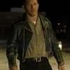 Movie The Bikeriders 2024 Tom Hardy Black Leather Jacket