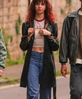 A Good Girl’s Guide to Murder S01 Lauren Gibson Black Leather Coat