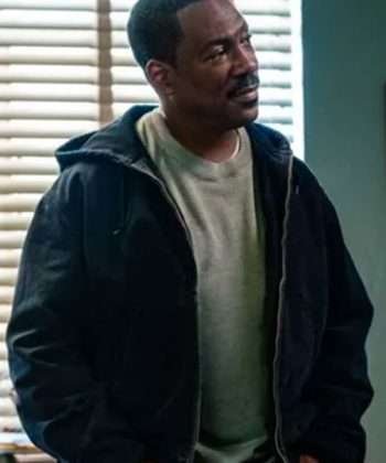 Alternative view of Beverly Hills Cop Axel F Eddie Murphy Black Hoodie