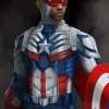 Captain America Brave New World 2025 Sam Wilson Costume Jacket
