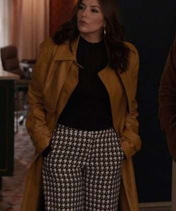Only Murders in the Building Eva Longoria Leather Coat