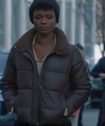 FBI S06 Special Agent Tiffany Wallace Brown Puffer Jacket
