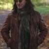 Geddy Lee Asks 2023 Brown Leather Jacket