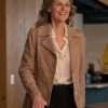 Helen Hunt Hacks S03 Brown Leather Coat
