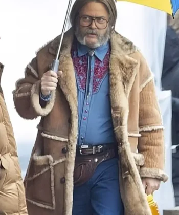 Nick Offerman The Umbrella Academy Brown Coat